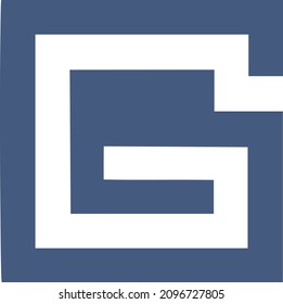 GE-Buchstaben-Mindestlogo-Vektorgrafik