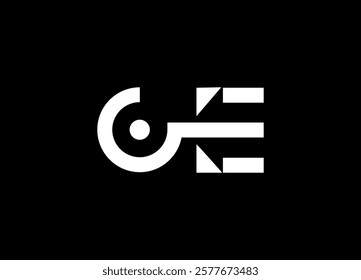 GE Logo Design Template Vector Graphic Branding Element.
