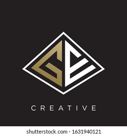 GE logo design vector icon symbol