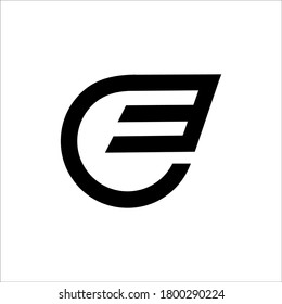 Signo vectorial de diseño de logotipo GE