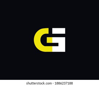 GE logo, letter GE logo design template