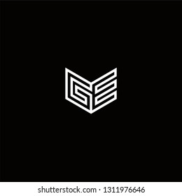 GE Logo Letter initial Designs Templete