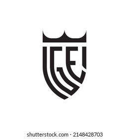 GE Luxury initial logo letters in high quality professional design that will print well