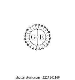 GE wedding concept floral in high quality professional design that will print well across any print media