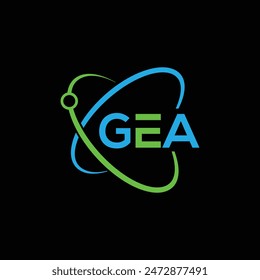 GEA Letter Initial Logo Design Template Vector Illustration