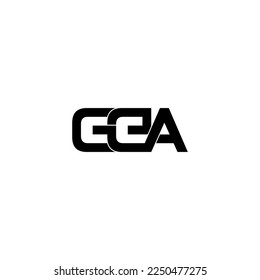 gea lettering initial monogram logo design
