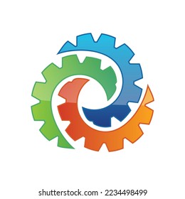 gear 5 logo icon template