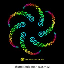 Gear abstract illustration.