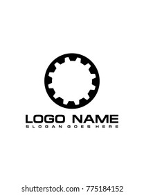 Gear abstract logo template vector