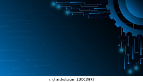 Gear Abstract technology background geometric communication concept futuristic digital innovation EP.5.hi-tech communication concept innovation vector illustration background 