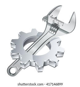 gear and adjustable wrench