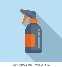 Gear airflow spray icon flat vector. Cleansing paint air. Water gun nozzle