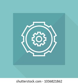 Gear app line icon