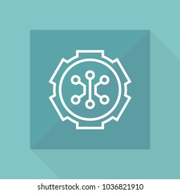 Gear app line icon