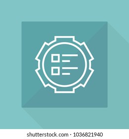 Gear app line icon