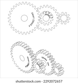 Gear Assembly and Animations, mechanical, engineering, industrial, Automation, 4.0 technology, Industry 4.0, manufacture, AI, Gear, Gear Assembly