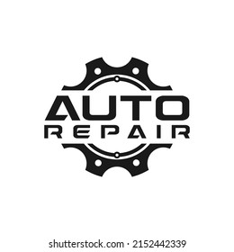 gear auto vector logo template illustration.This logo suitable for automotive style