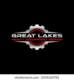 gear automotive factory industry engineering logo design