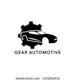 gear automotive logo design vector