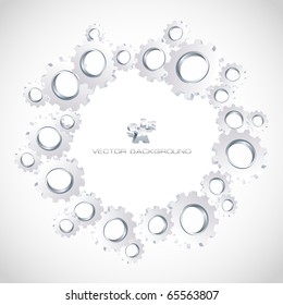 Gear background. Abstract illustration.