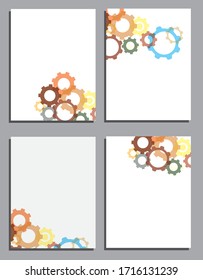 gear background  with blank space for text