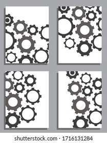 gear background with blank space for text