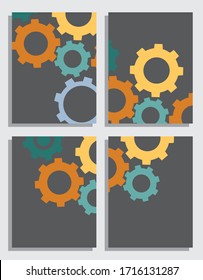 gear background  with blank space for text