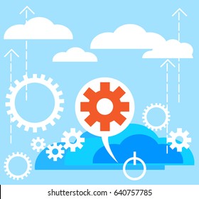 gear background concept for business