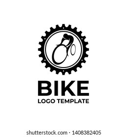 GEAR BIKE LOGO TEMPLATE. VECTOR EPS 10