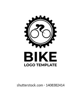 GEAR BIKE LOGO TEMPLATE. VECTOR EPS 10