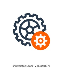 Gear for Bike Race Performance Vector Icon Illustration