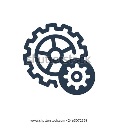 Gear for Bike Race Performance Vector Icon Illustration