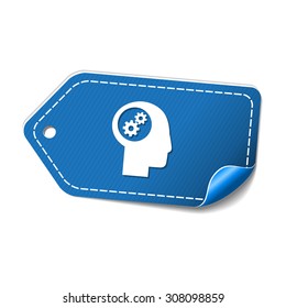 Gear blue Vector Icon Design