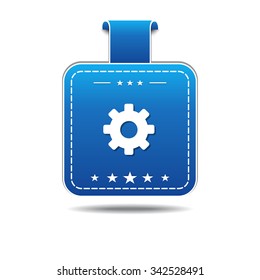 Gear blue Vector Icon Design