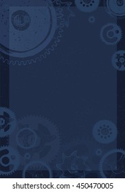 gear blueprint abstract design