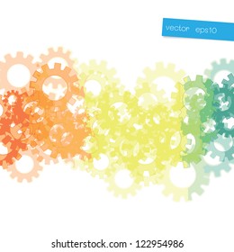 Gear bokeh light background