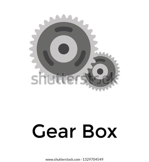Gear box flat icon vector\
