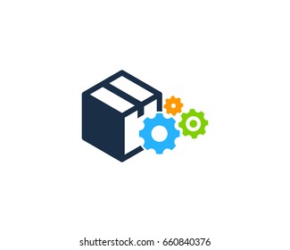 Gear Box Icon Logo Design Element
