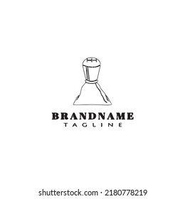 gear box logo cartoon icon design template black modern isolated vector illustration