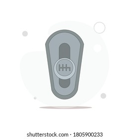 gear box vector flat illustration on white