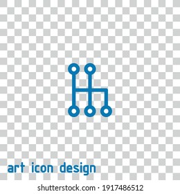 gear box vector icon on an abstract background