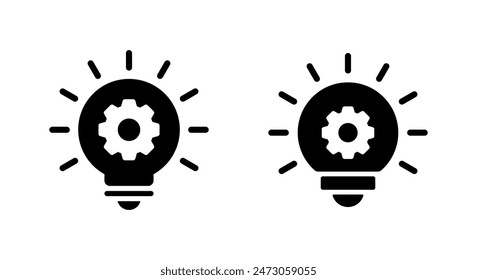 Glühbirnen-Symbol. Idee, Kreativität Zeichen Symbol