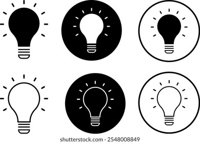 Gear bulb line icon. Development, management icon set.Creative business solutions icon. management lamp concept
