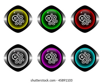 gear buttons