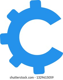 gear +c "C" logo 
