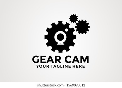 Gear Cam Logo template vector
