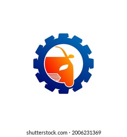 Gear Car logo vector template, Creative Car logo design concepts