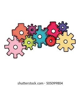 gear cartoon icon image 