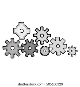 gear cartoon icon image 