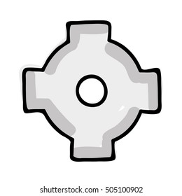 gear cartoon icon image 